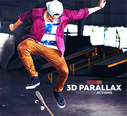 极品PS动作－静图变3D视差动图(GIF动画/含高清视频教程)：3D Parallax Animated Phot